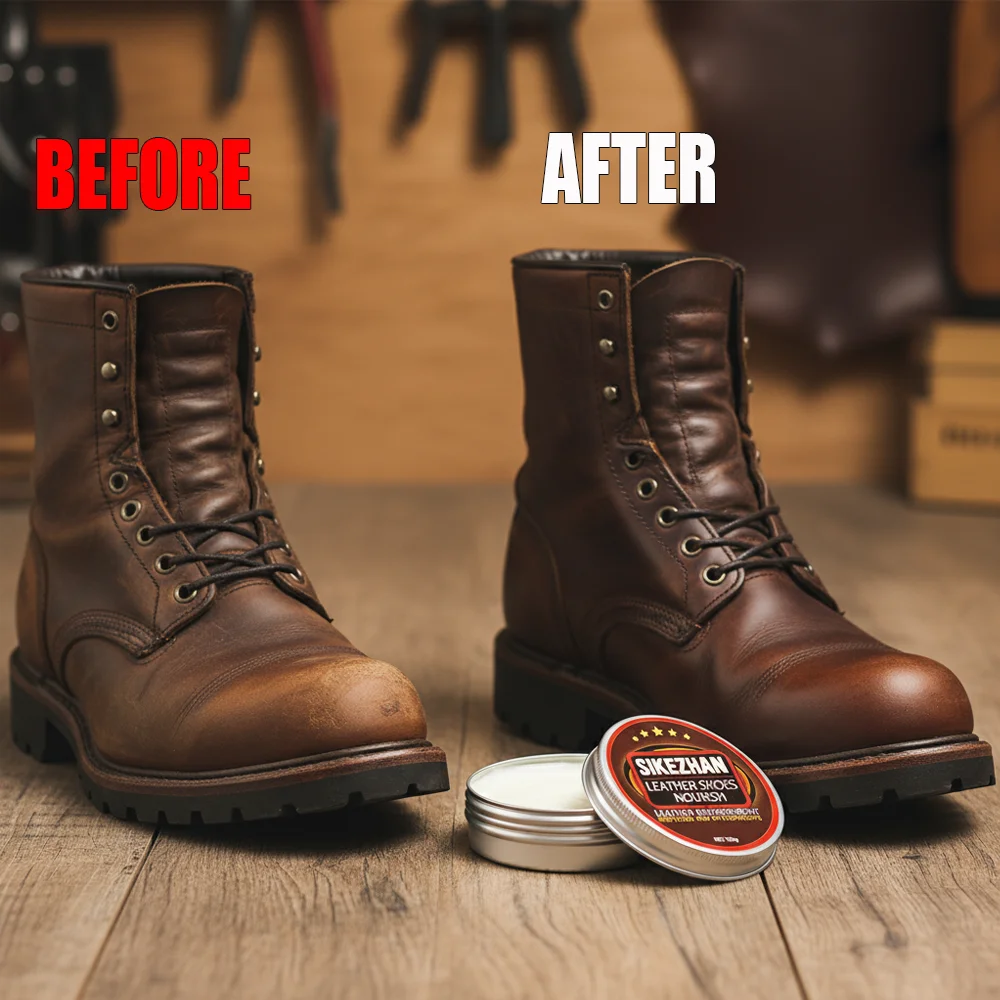 Professional Shoe Cream Leather Conditioner&Polish - Waterproof,Restores Shine,Prevents Cracking for Shoes Boots Bags - Free Item Weekend (50% off).