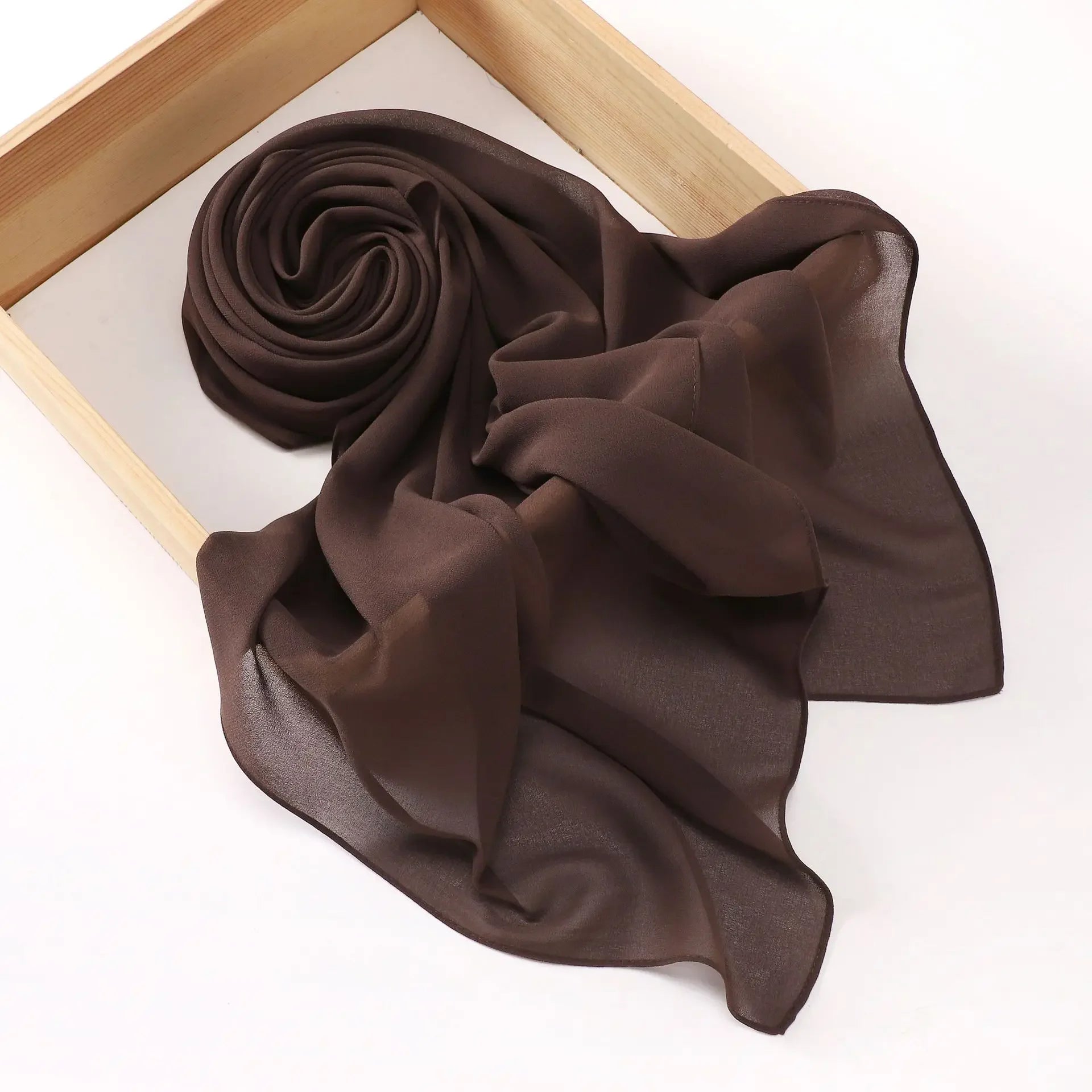 110*110CM Square Chiffon Hijab Solid Color Headscarf for Women Muslim Shawls Head Wrap Bandanas Headband Kerchief Turbante Mujer