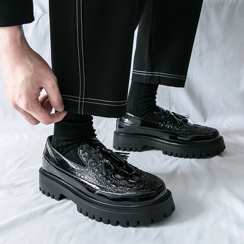 Mens Loafers Shoes Slip on Dress Shoes for Men Patent Leather  Business Casual Driving Prom Party Wedding Comfortabl Shoes