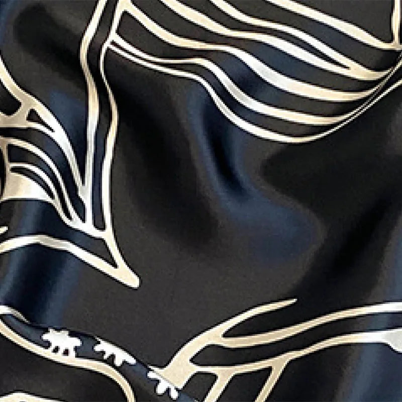 100% Silk Scarf Women Elegant Headband Spring Summer Square Fashion Hair Foulard Female Lady Shawl Wraps Hijab Bandana Scarves