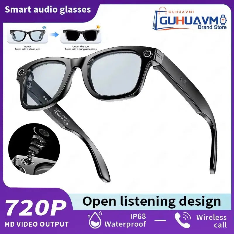 4GB Smart AI Glasses 800W pixel AI Shooting Camera HD Photo Video Voice Call Translation IP67 Waterproof Bluetooth Glasses 2025