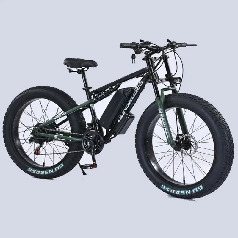 Off-road Mountain commuter E-bike 45 Mph Max Speed 24" Fat Tire Hydraulic Disc Brake Electric Bicycle