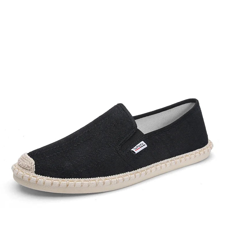 Men Shoes Summer Espadrilles Woman Canvas Sneakers Breathable Couple Footwear Slip on Loafers Large Size 39-44 Outdoor Trainers - Free Item Weekend (50% off).