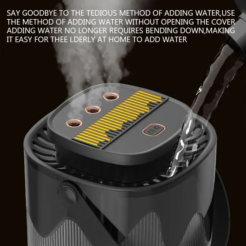 3000ML Humidifier Aroma Diffuser Home Atomizer Large Capacity 3 Spray Port USB Desktop Office Air humidificador with Night Light
