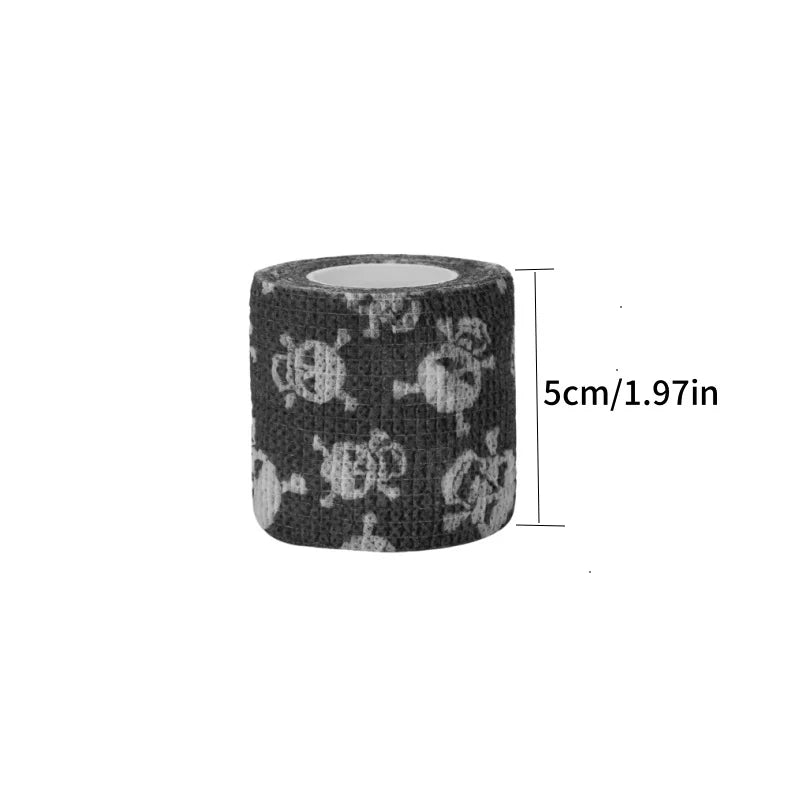 Athletic Tape Wraps for Sports, Colorful Bandage for Tattooing, Finger Joint, Knee Pet, Printed Self-Adhesive Wraps