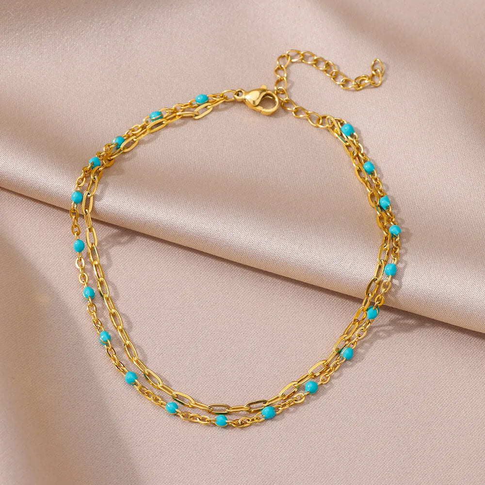 Anklets for women Foot bracelet women summer accessories Bracelet on the leg stainless steel ankle chain Jewelry