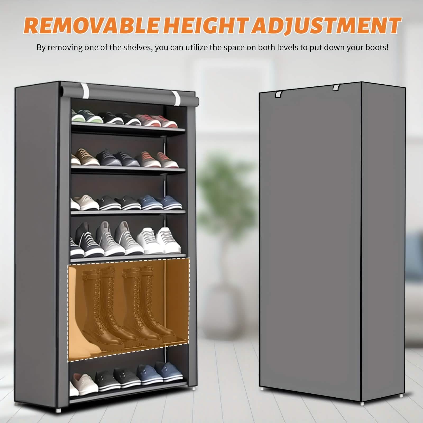 10-Layer 9 Grid Shoe Rack Shelf Storage Closet Organizer. Ships from USA.