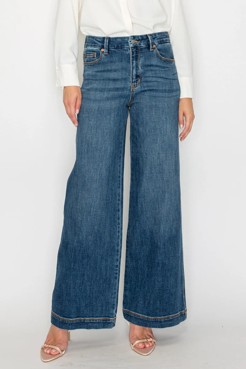 Genevieve Relaxed High Rise Palazzo Jeans