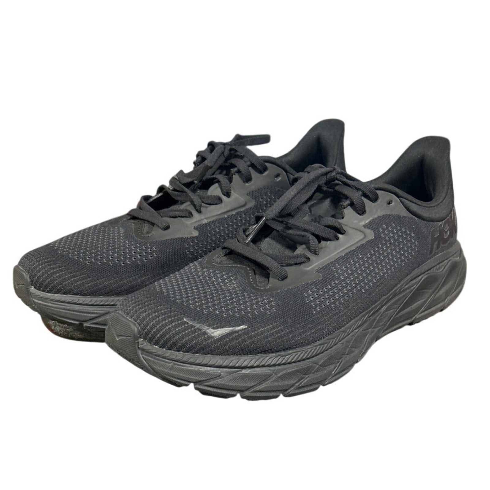 Hoka Womens Size 7B Black Mesh Arahi 7 Lace Up Athletic Shoes w Box EUC. Ships from USA.