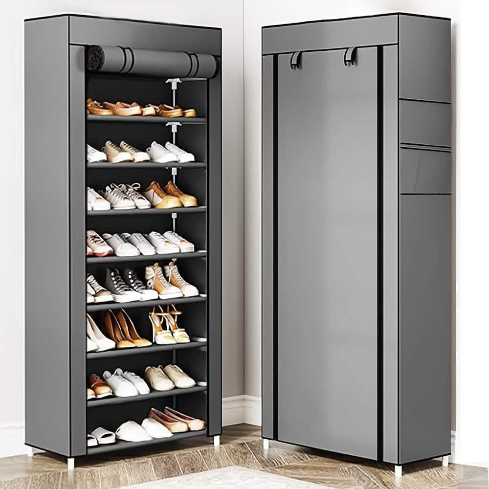 10-Layer 9 Grid Shoe Rack Shelf Storage Closet Organizer. Ships from USA.