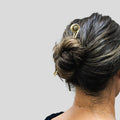 Orbit Gemstone Hair Pin - Jasper + Lapis + Clear Quartz