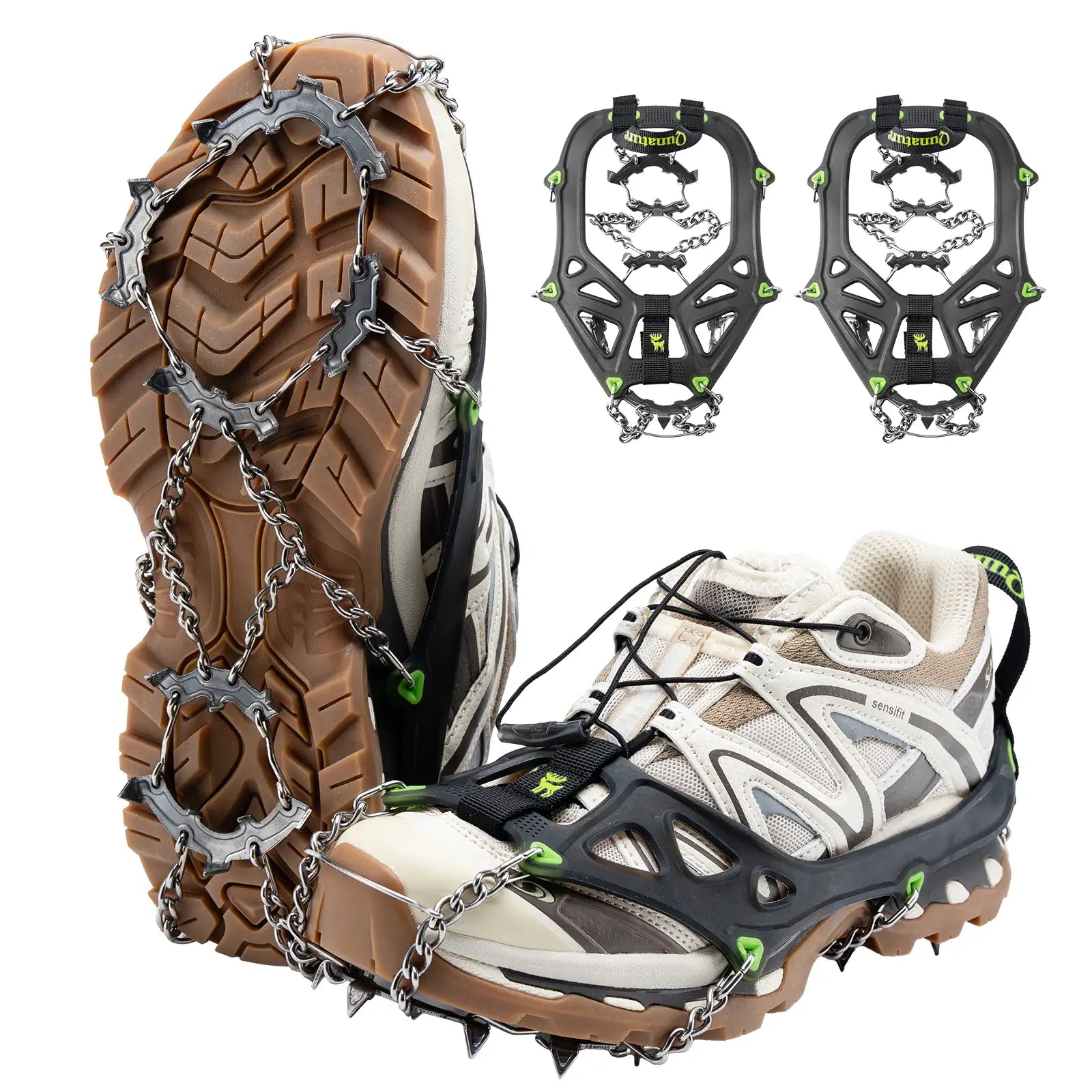 22 Anti Slip Stainless Steel Crampons for Shoes and Boots. Ships from USA.