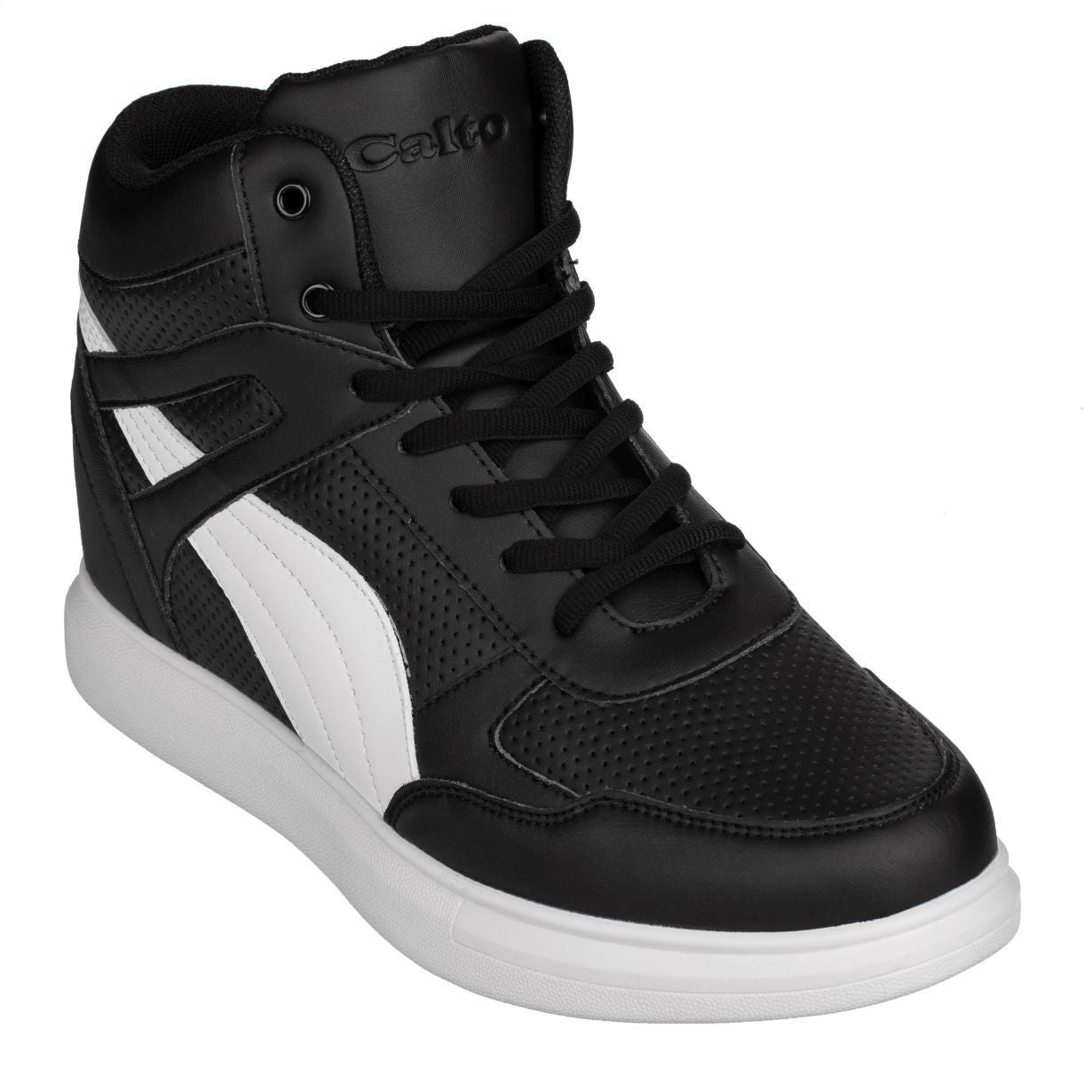 CALTO High-Top Sneaker Elevator Shoes - 3.8 Inches - H71901. Ships from USA.