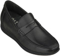 CALTO Black Penny Loafer Elevator Shoes - 2.4 Inches - S1090. Ships from USA.
